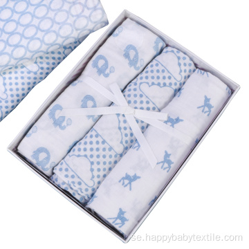 Partihandel 100% bomull baby muslin swaddle filt